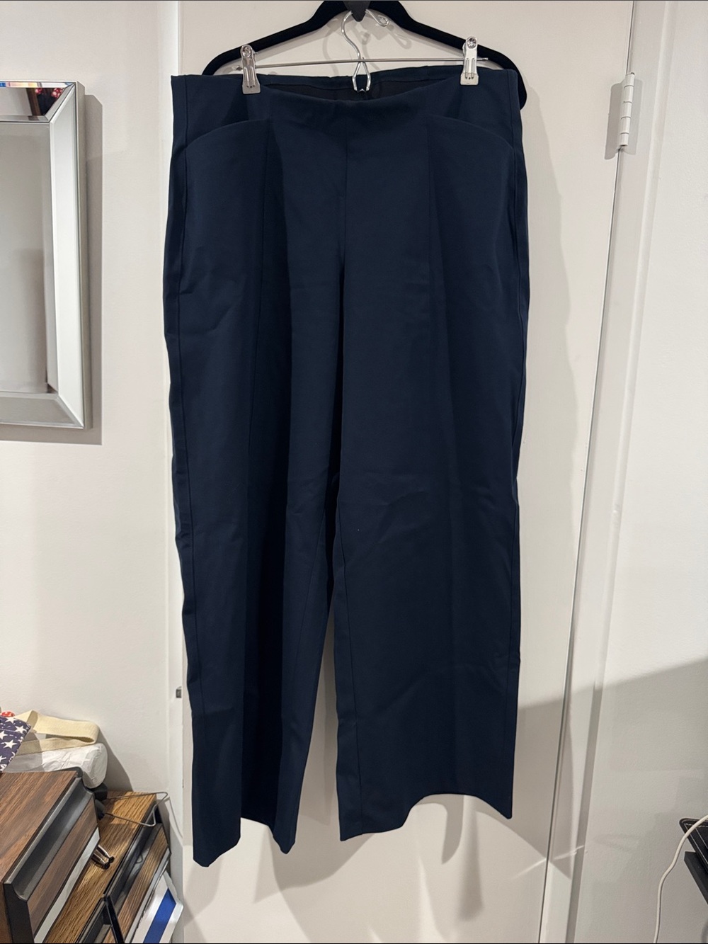 BNWOT Old Navy Womens Navy High Rise Wide Leg Pixie Pants XL